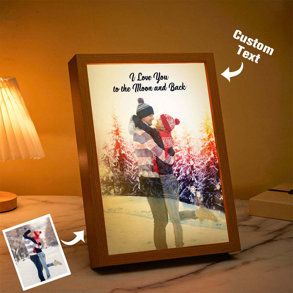 Custom Photo Lamp Personalized Text Light Love Gifts for Her - mymoonlampau