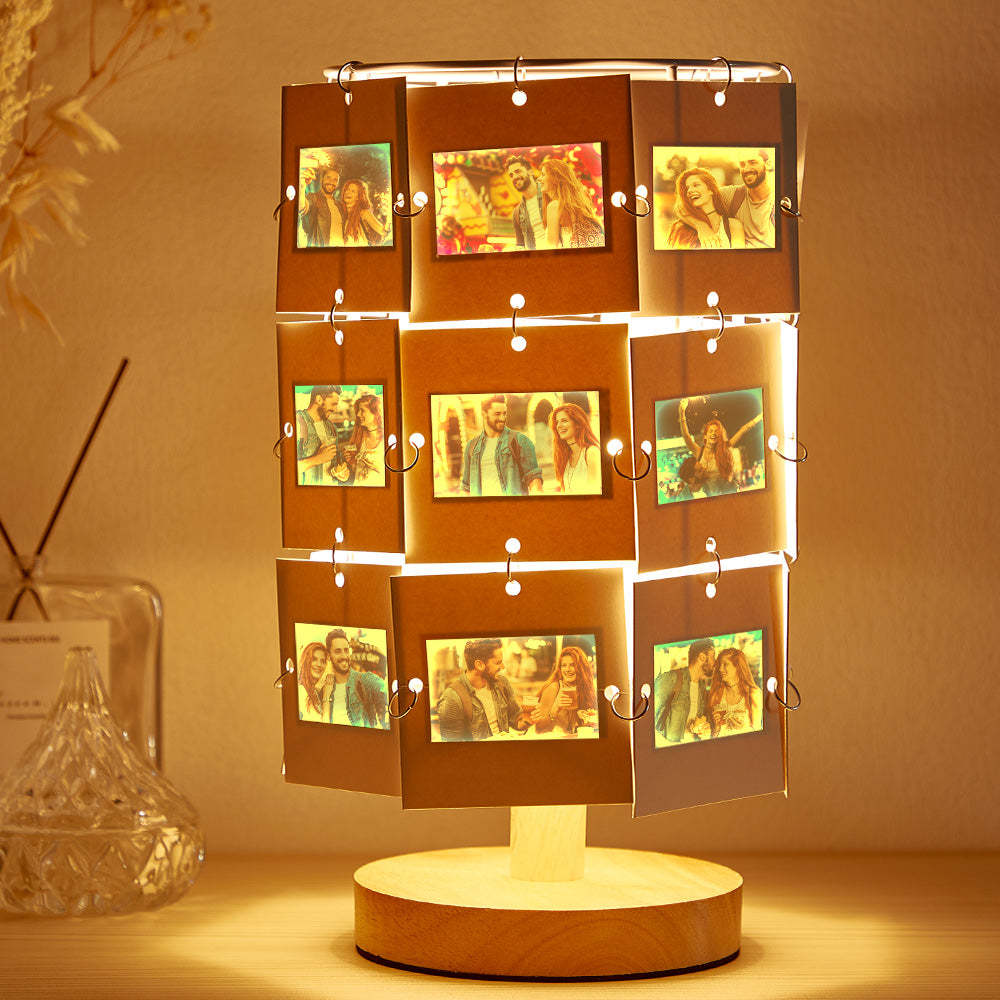 Custom Photo Night Light Personalized Engravable Vintage Film Lamp Family Gift - mymoonlampau