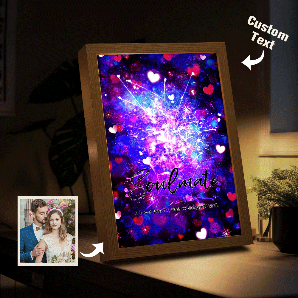 Custom Vintage Photo Lamp Personalized Text Light Valentine's Day Gifts For Her - mymoonlampau