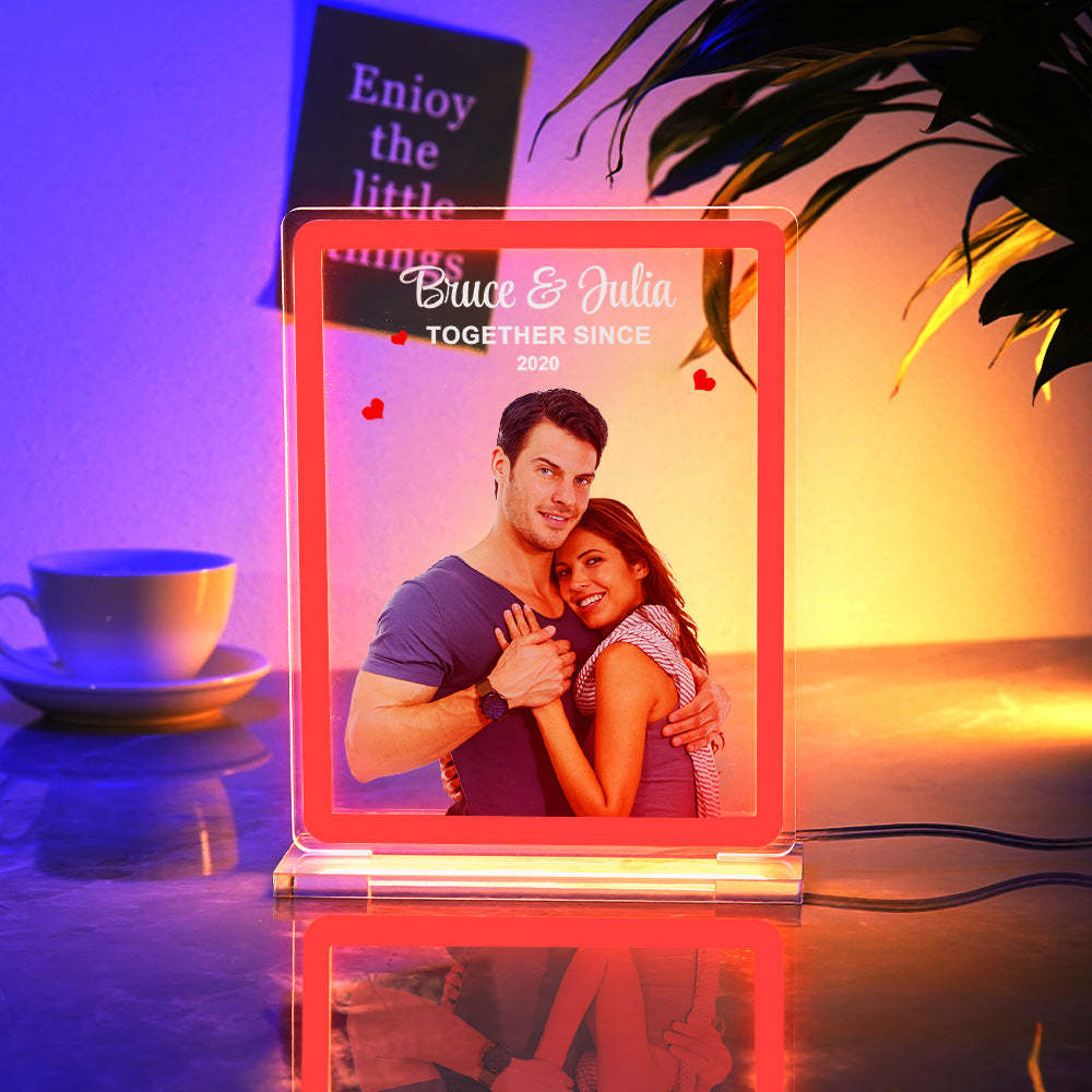 Custom Photo Neon Light With Multiple Color Options Best Gift For Valentine - mymoonlampau