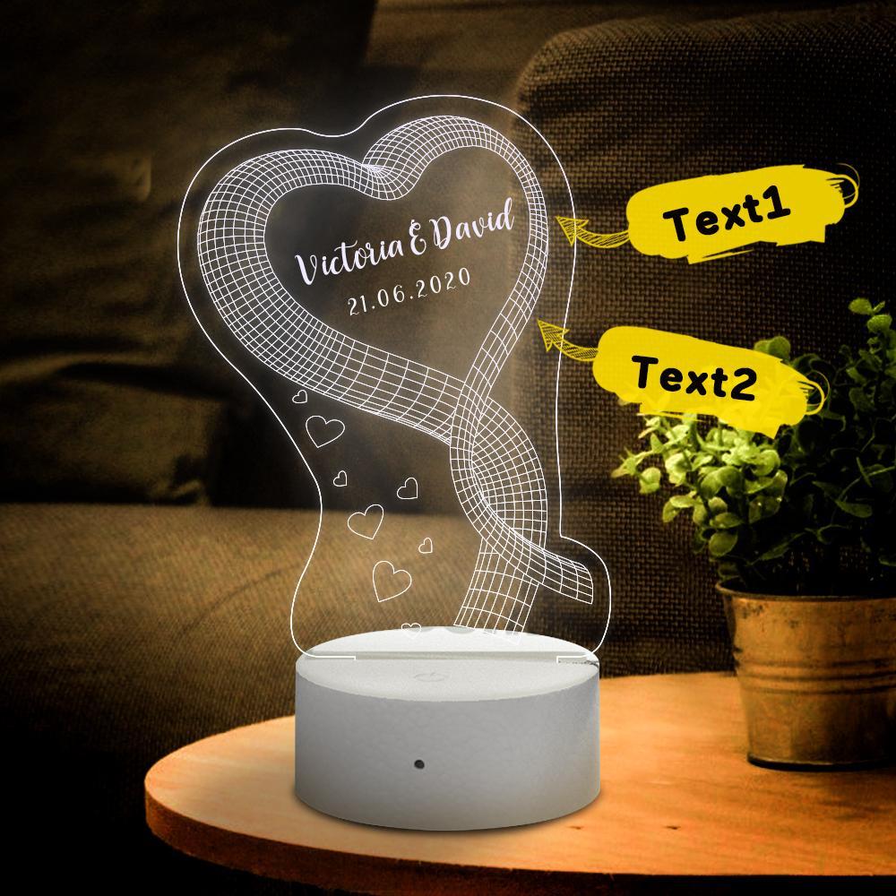 3D Night Light Gift for Love