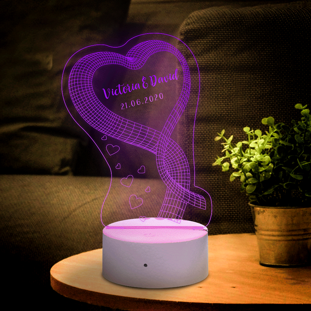 3D Night Light Gift for Love