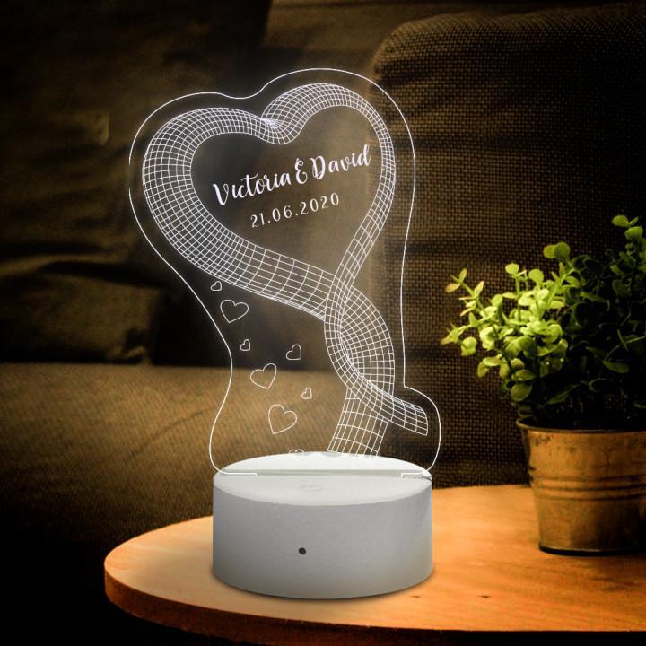 3D Night Light Gift for Love