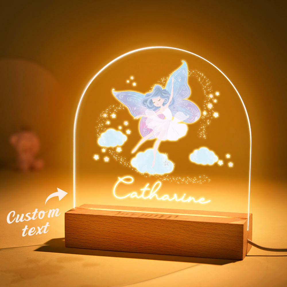 You could add your son name on the custom night light