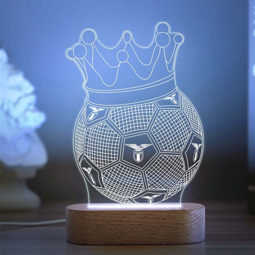 Custom Logo Acrylic Night Light Football Design, Gifts For Fans, Birthday Gifts For Kids - mymoonlampau