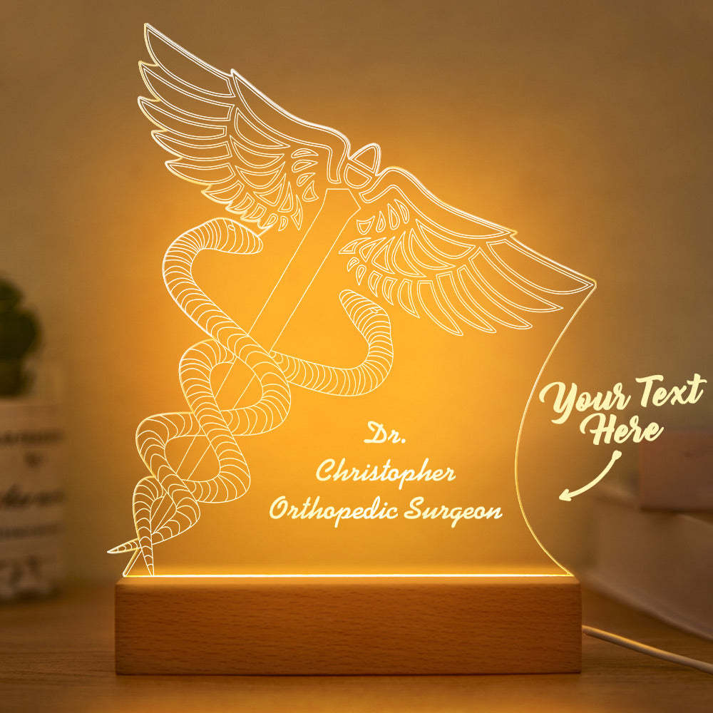 You could add your son name on the custom night light