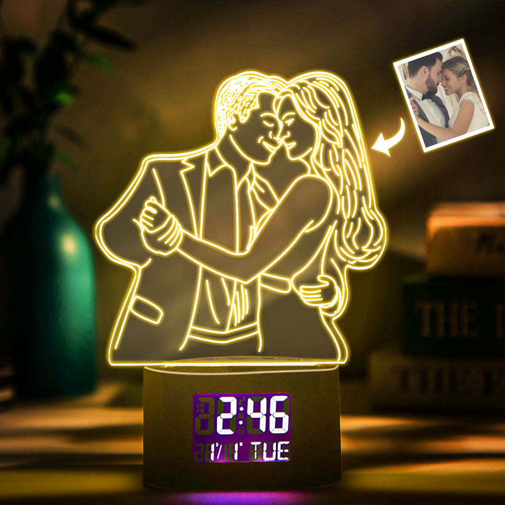 Customized Spotify LED Alarm Clock light lamp Custom Night Light Gift