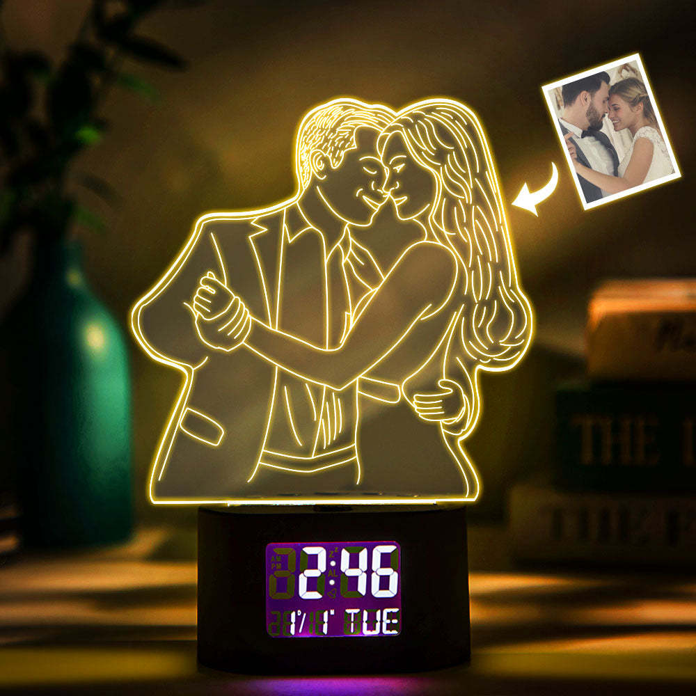 Customized Spotify LED Alarm Clock light lamp Custom Night Light Gift