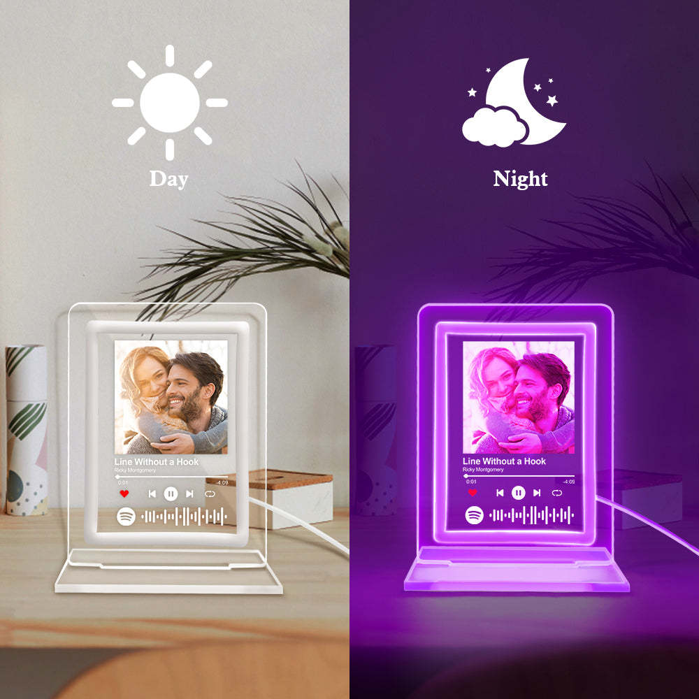 Custom Spotify Night Light Personalized Music Plaque Gifts for Lovers - mymoonlampau