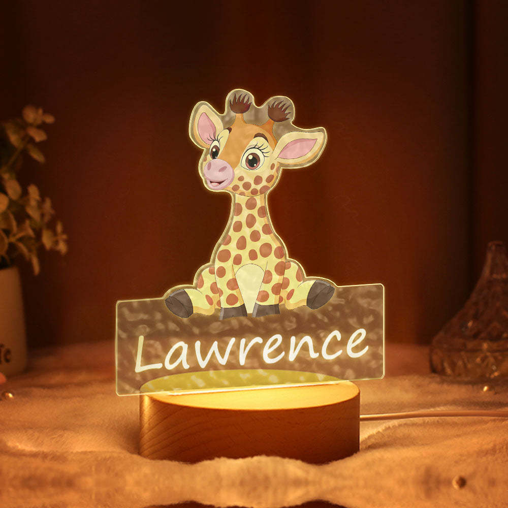 You could add your name on the custom night light