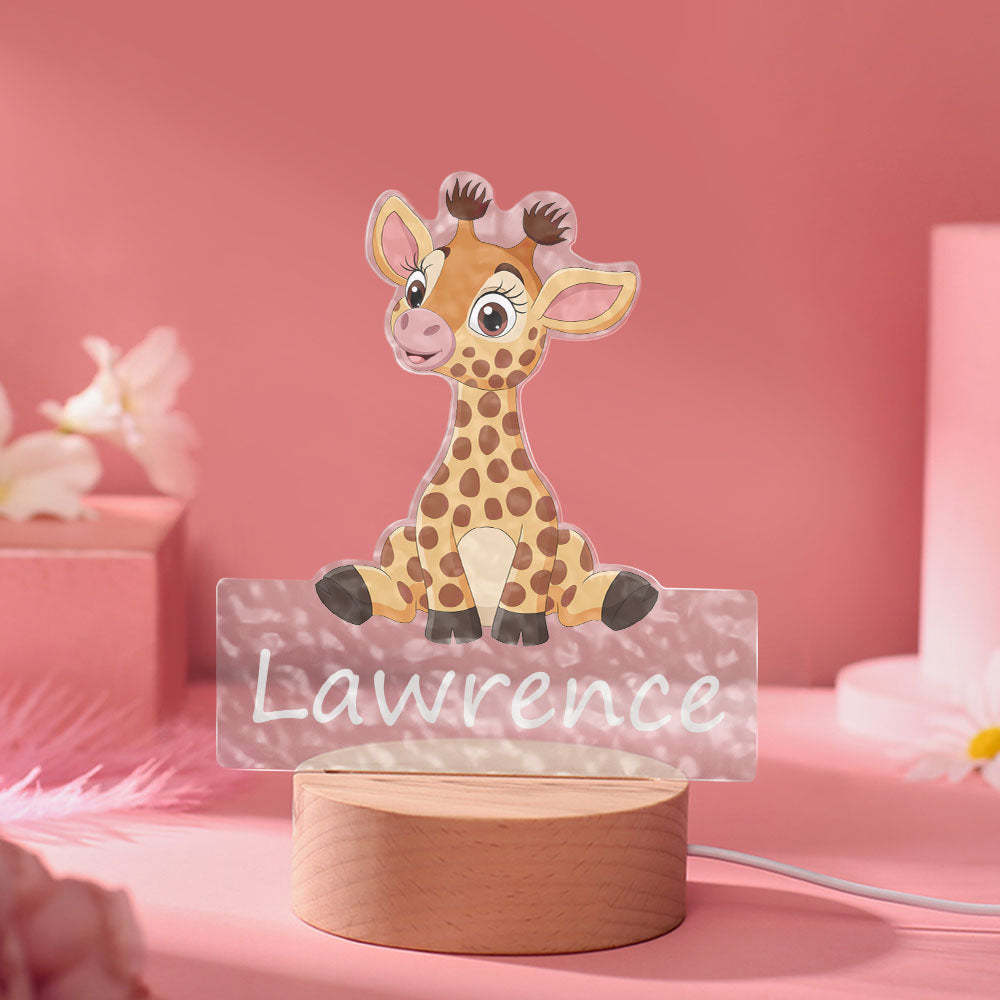 You could add your name on the custom night light