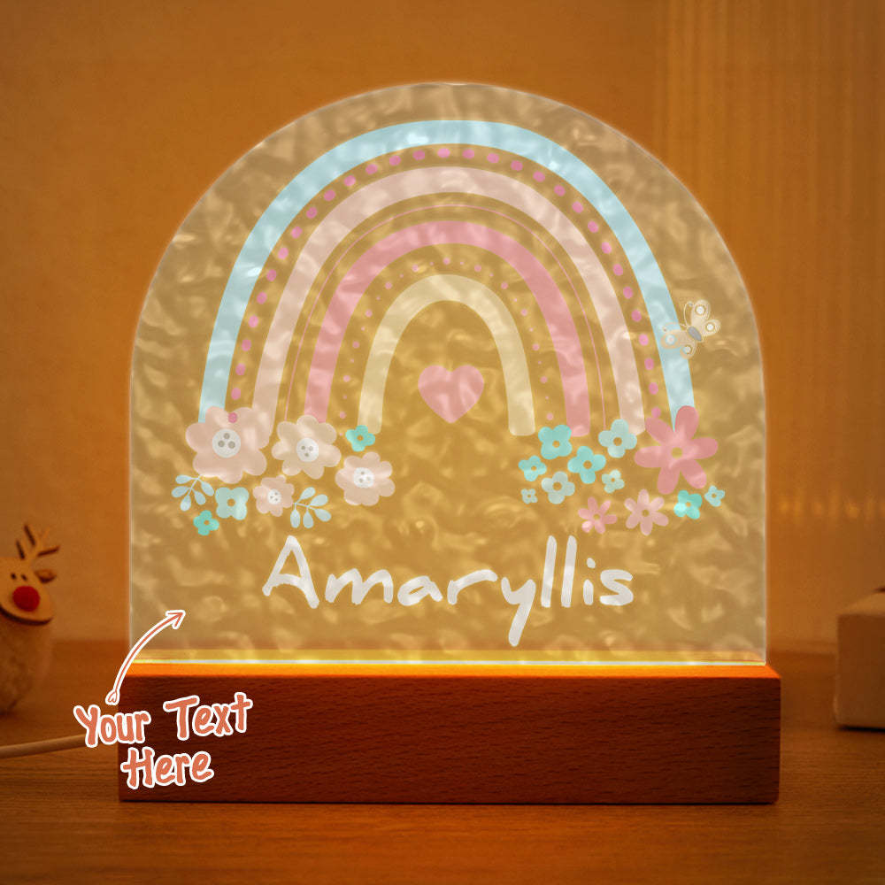 You could add your name on the custom night light