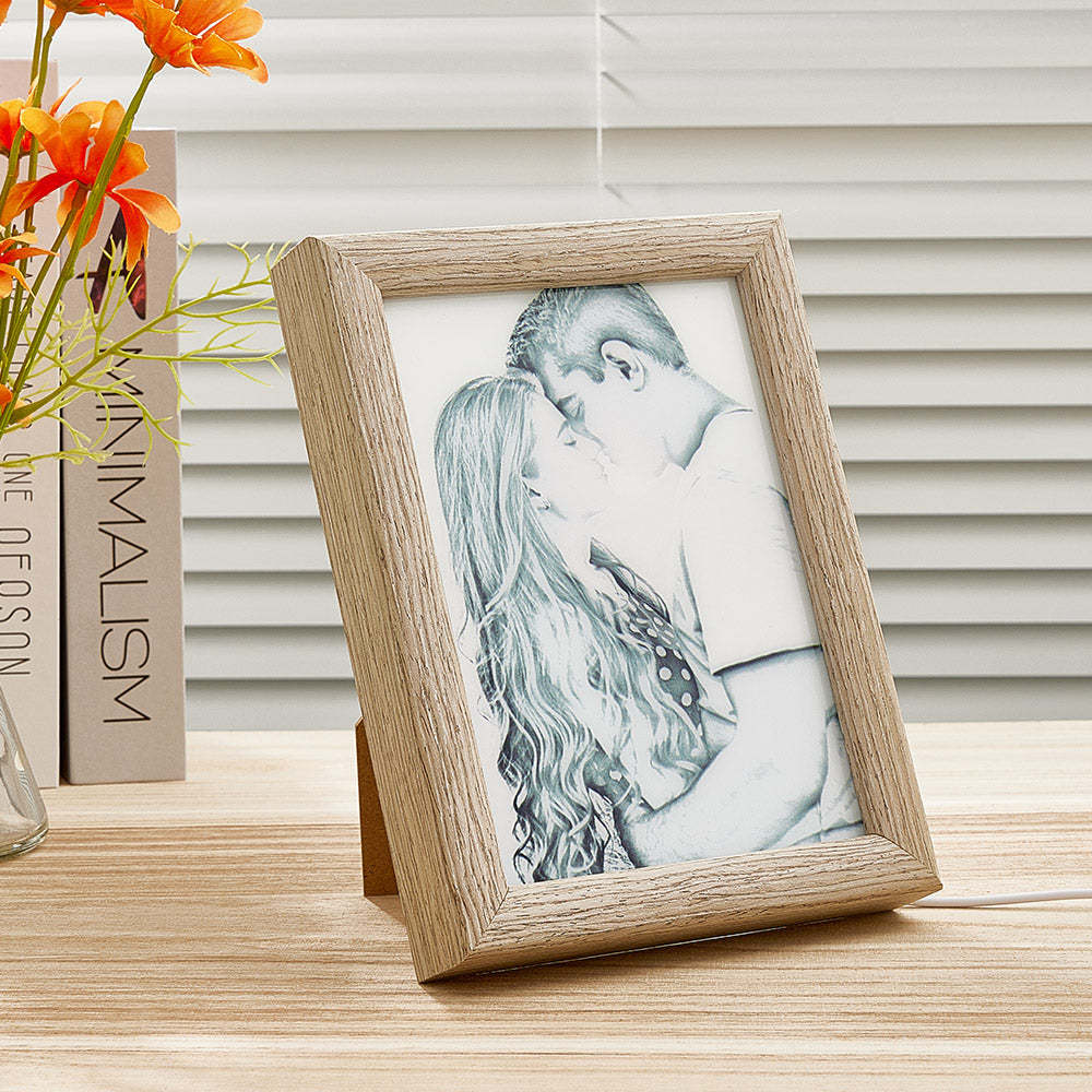 Personalized Picture LED Light Art Frame with Light Home Decorative Gift for Couples - mymoonlampau