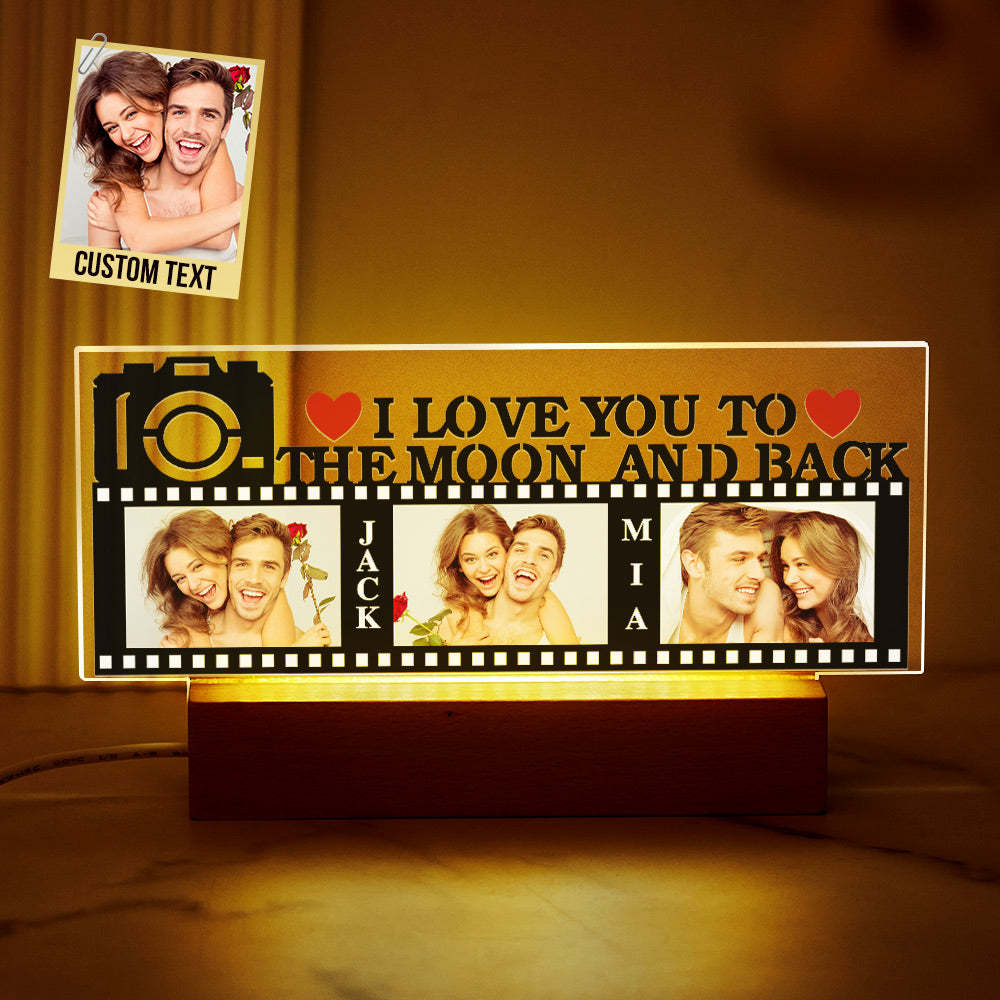 Personalized Photo Romantic Colorful Lamp Custom Film Pictures Night Light Valentine's Day Gift - mymoonlampau