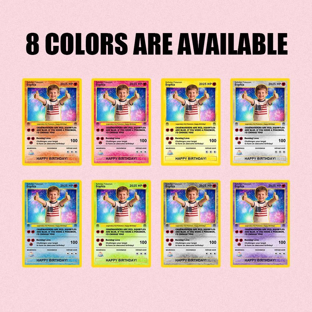 Personalized Photo Text Birthday Cards Personalized Card For Kid Birthday Gift Boyfriend Gift Birthday Keepsake Happy Birthday Poke Card - MyMoonLampAu