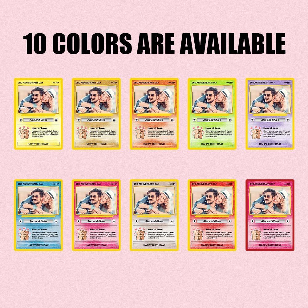 Personalized Photo Text Birthday Cards Personalized Card For Kid Birthday Gift Boyfriend Gift Birthday Keepsake Happy Birthday Poke Card - MyMoonLampAu