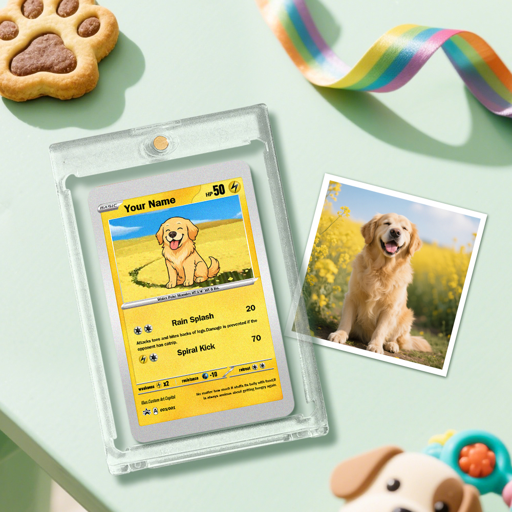 Custom Pet Card Custom Card Gift For Pet Lover Custom Dog Present - MyMoonLampAu