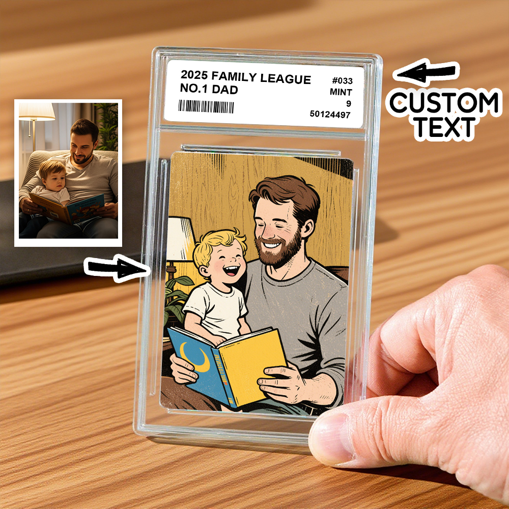Custom Father's Day Poke Card Custom Poke Card Gift For Dad, Father's Day Gift, Custom Present - MyMoonLampAu