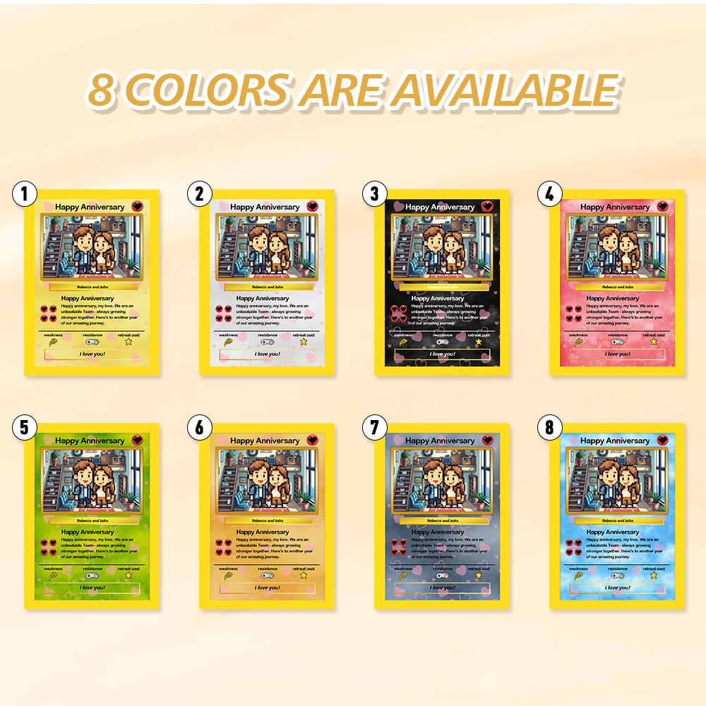 Custom Card Anniversary Present Turn Your Photo into a Unique Collectible - MyMoonLampAu