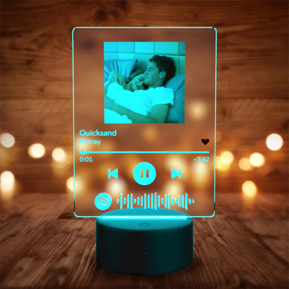 TO MY FATHER - Custom Scannable Spotify Code Music Acrylic Glass Night Light