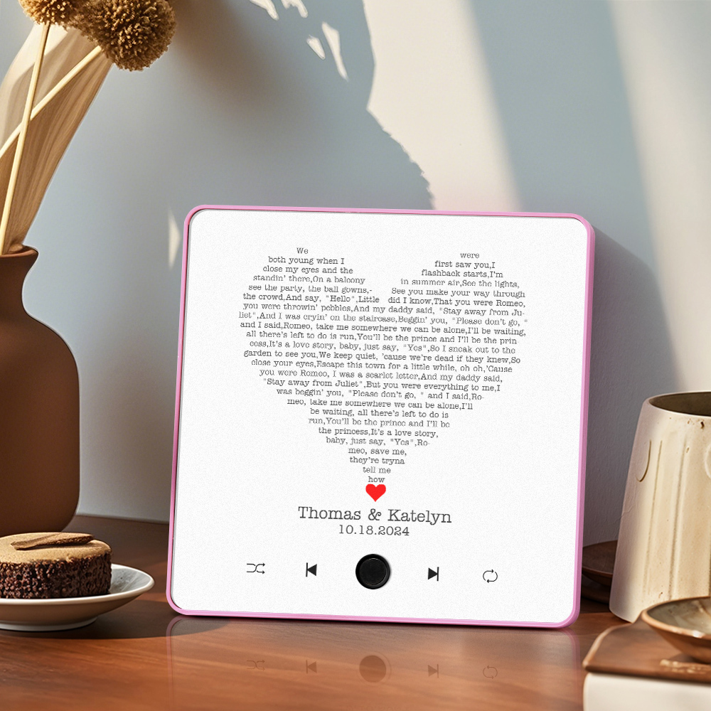 Custom Music Fridge Magnet Lyrics Photo Sticker Gifts Music Wall Photo Sticker Music Movement That Can Be Played Without Cell Phone - MyMoonLampAu