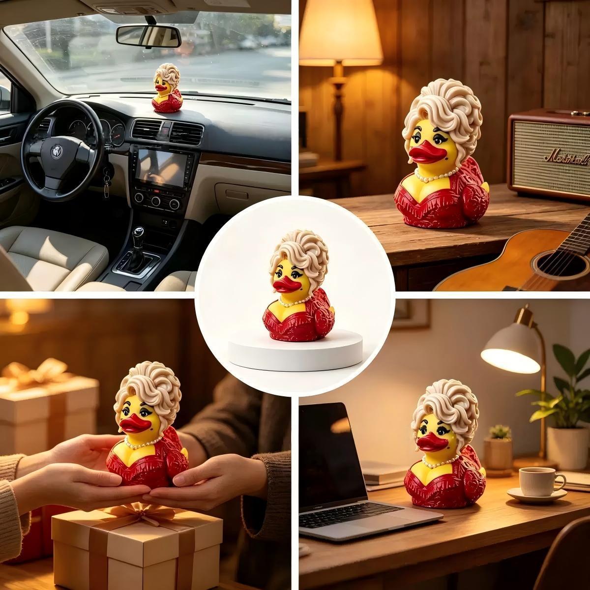 Memorial Duck Figurine Decorative Duck Keepsake, Cute Remembrance Ornament for Home, Office & Desk Decor - MyMoonLampAu