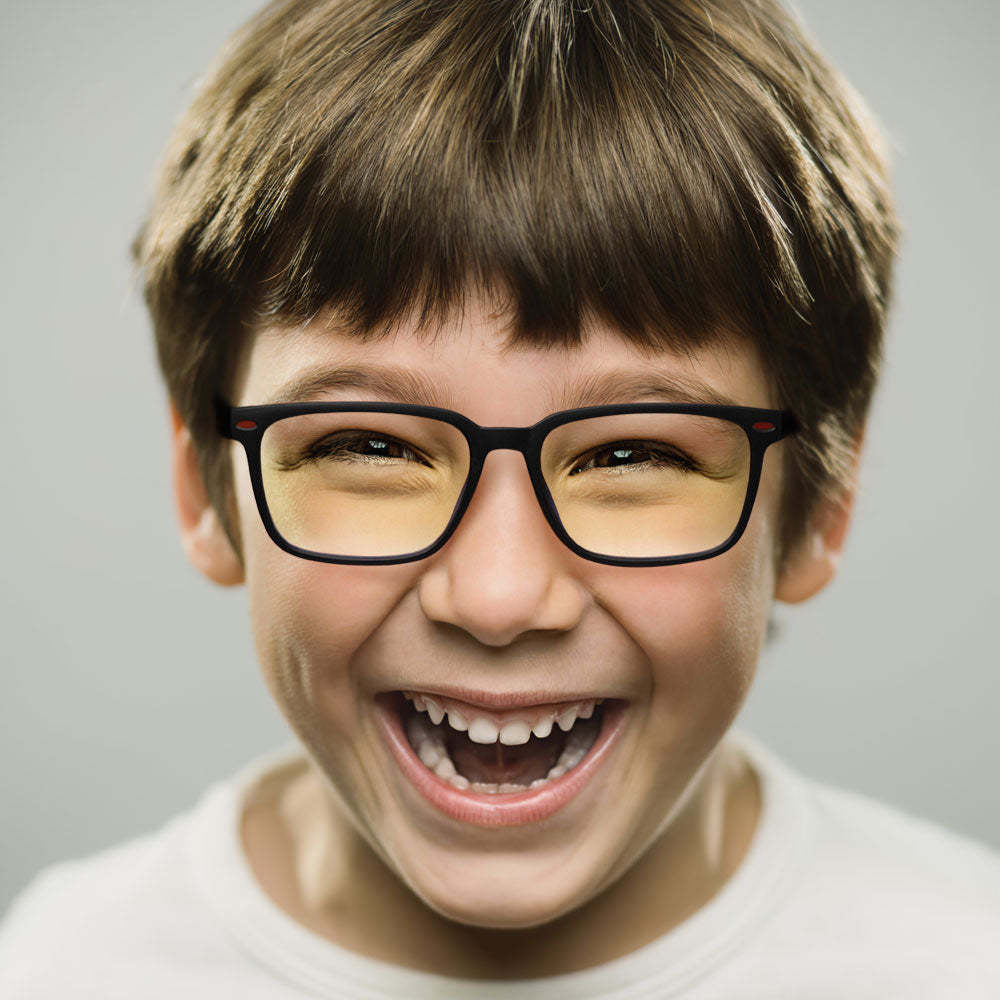Angle - (Age 7-12)Children Blue Light Blocking Computer Reading Gaming Glasses-For Boy - mymoonlampau
