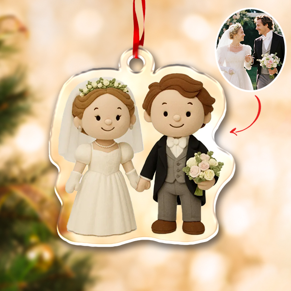 Custom 3d Effects Christmas Ornament Custom Family Face & Name Decor Ornaments Xmas Gifts For Lover For Family - MyMoonLampAu