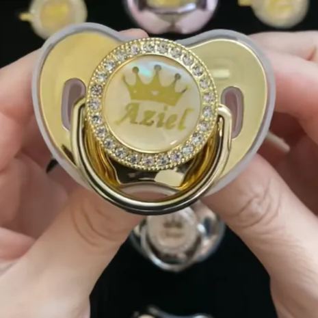 Personalized Name Exquisite Handmade Pacifier Gift for Your Little One - MyMoonLampAu