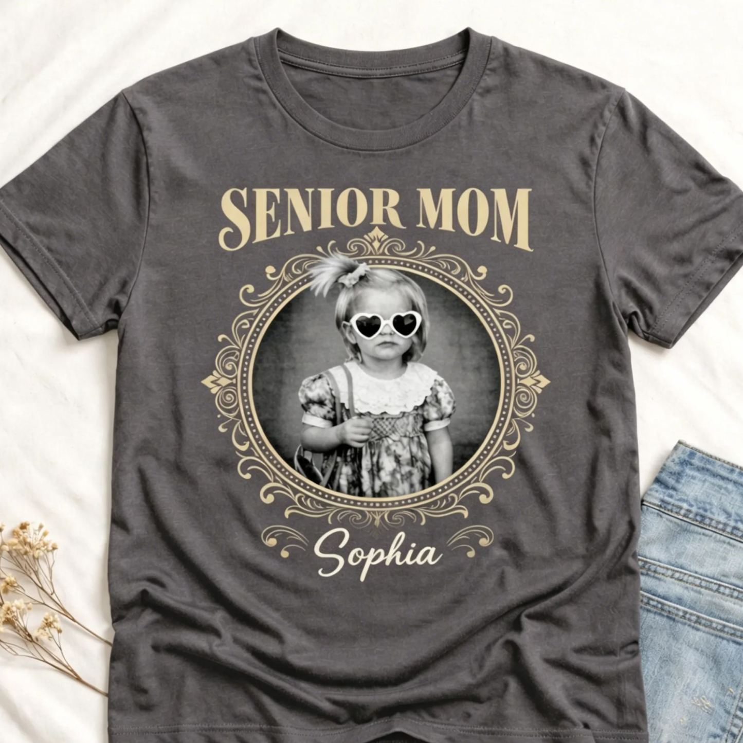 Custom Dad Vintage Photo Shirt: Personalized Fathers Day Shirt With Kids Photo, Funny Dad Shirt, Best Dad Ever Shirt, New Dad Gift - MyMoonLampAu