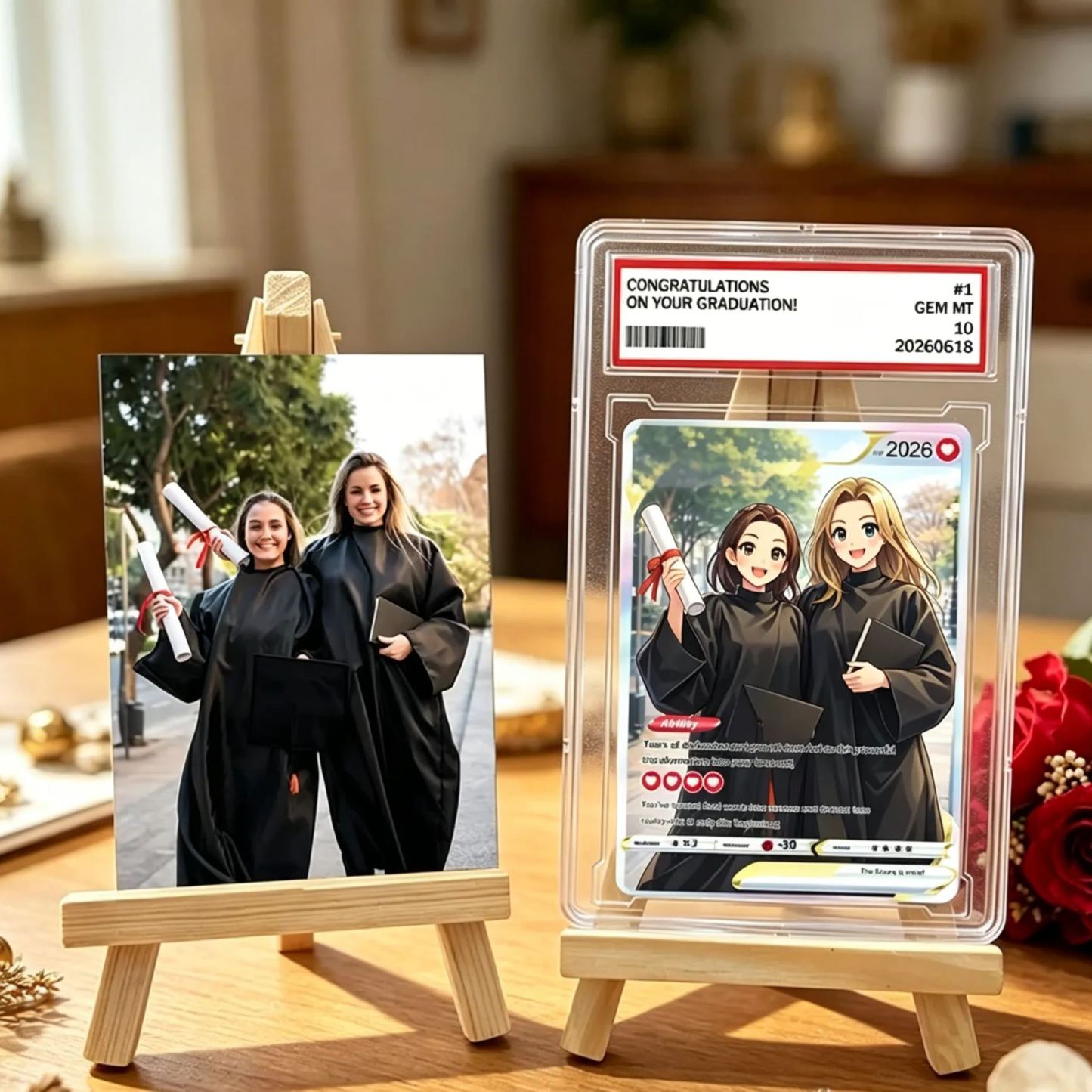Personalized Photo Anime VMAX Card For Graduation Season - MyMoonLampAu