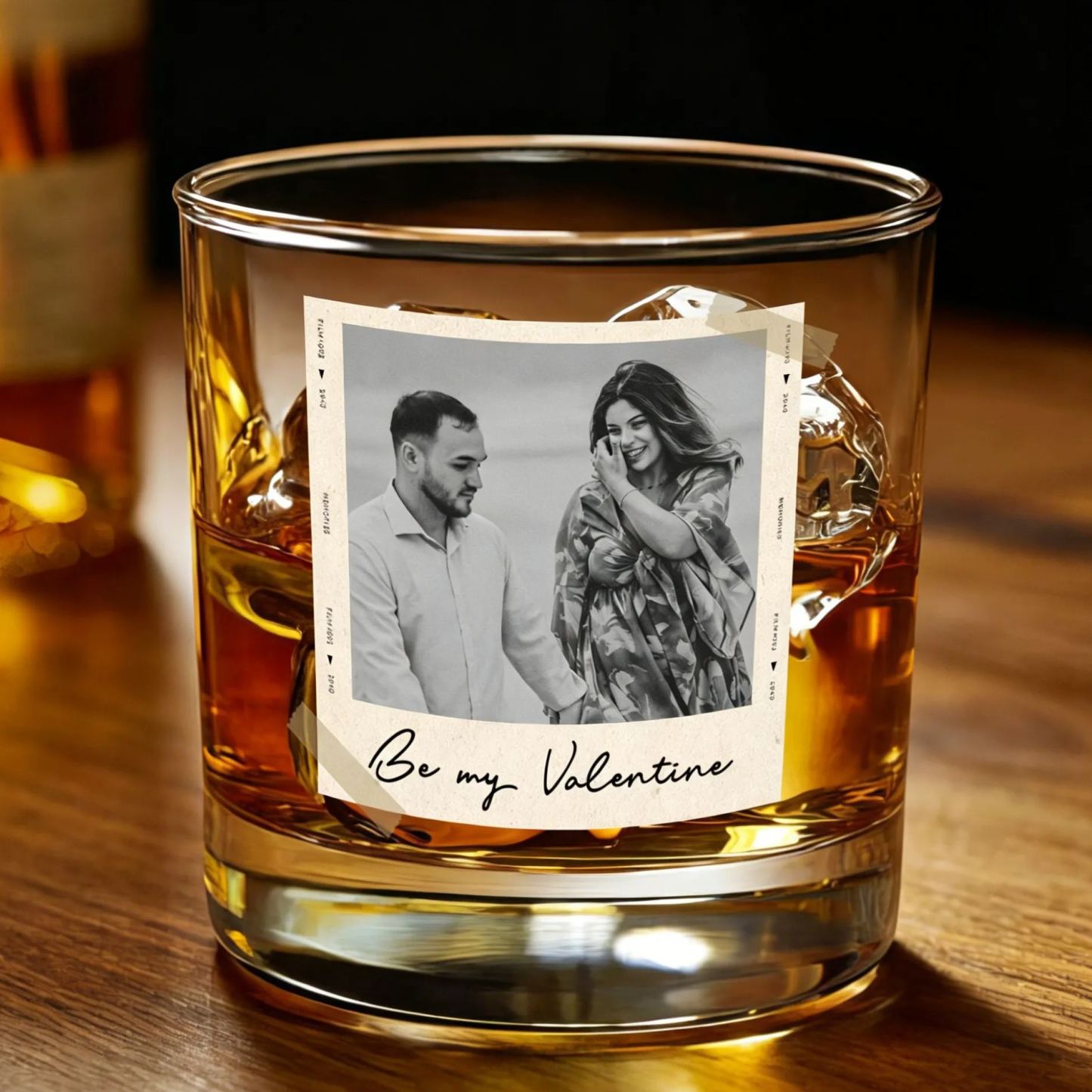 Dad Gifts, Gifts For Dad, Custom Photo Dad Est Whiskey Glass, Grandpa Gift, Dad Glass, Gifts For Him, Portrait Photo Grandpa Glass, New Dad - MyMoonLampAu
