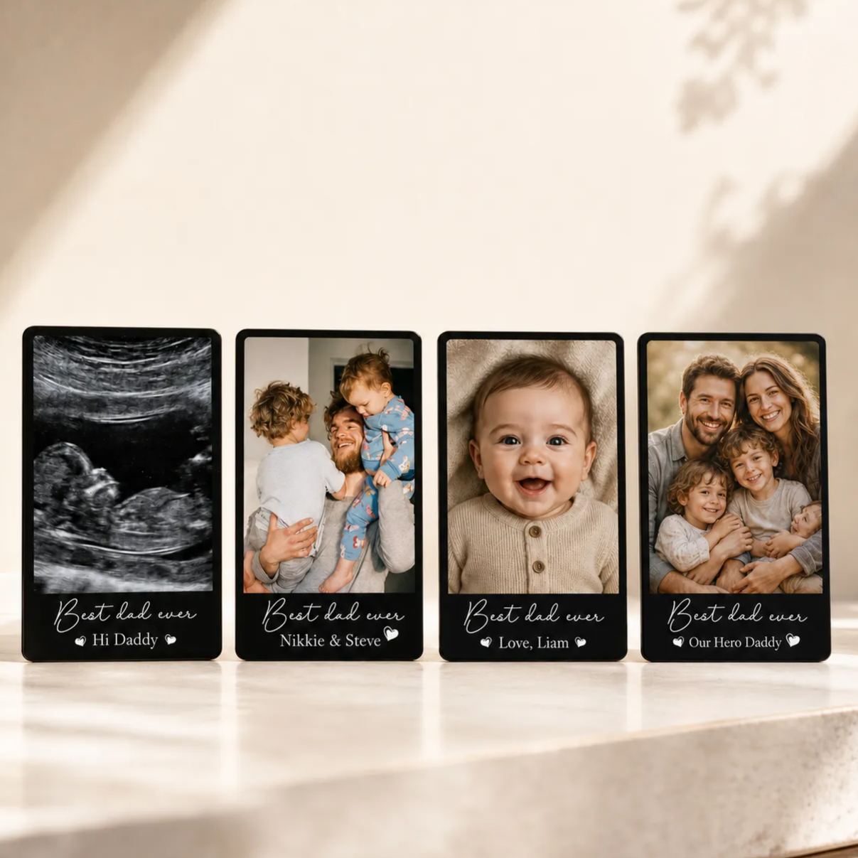 Photo Wallet Card for Dad, Father’s Day Gift, Personalized Sentimental Keepsake, Daddy Memory Card - MyMoonLampAu