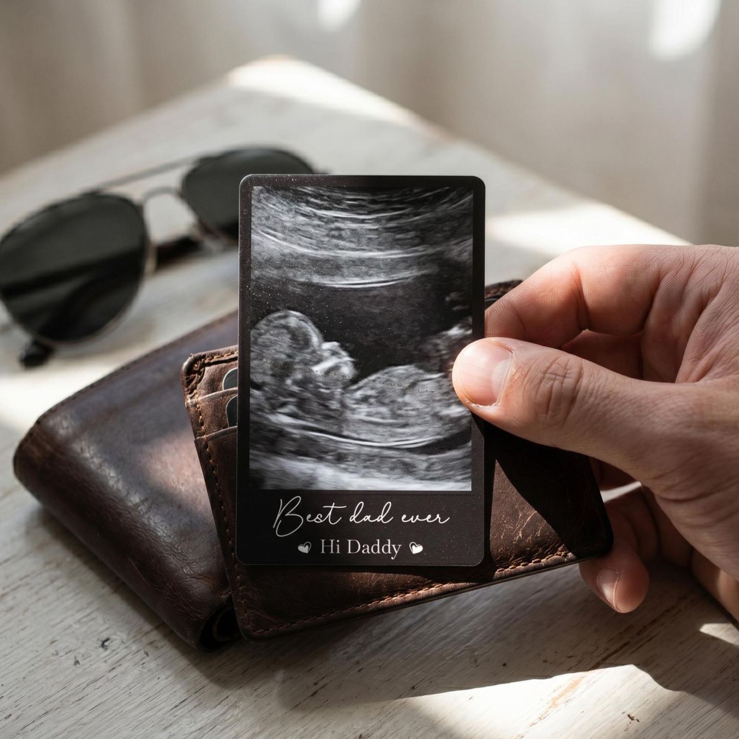 Photo Wallet Card for Dad, Father’s Day Gift, Personalized Sentimental Keepsake, Daddy Memory Card - MyMoonLampAu