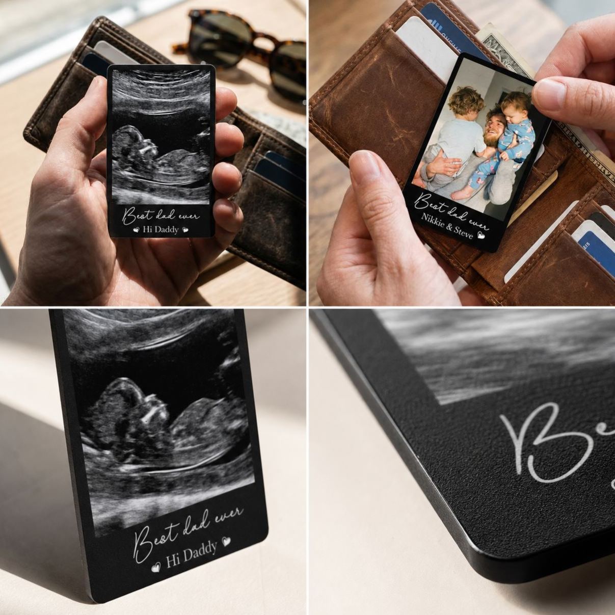 Photo Wallet Card for Dad, Father’s Day Gift, Personalized Sentimental Keepsake, Daddy Memory Card - MyMoonLampAu