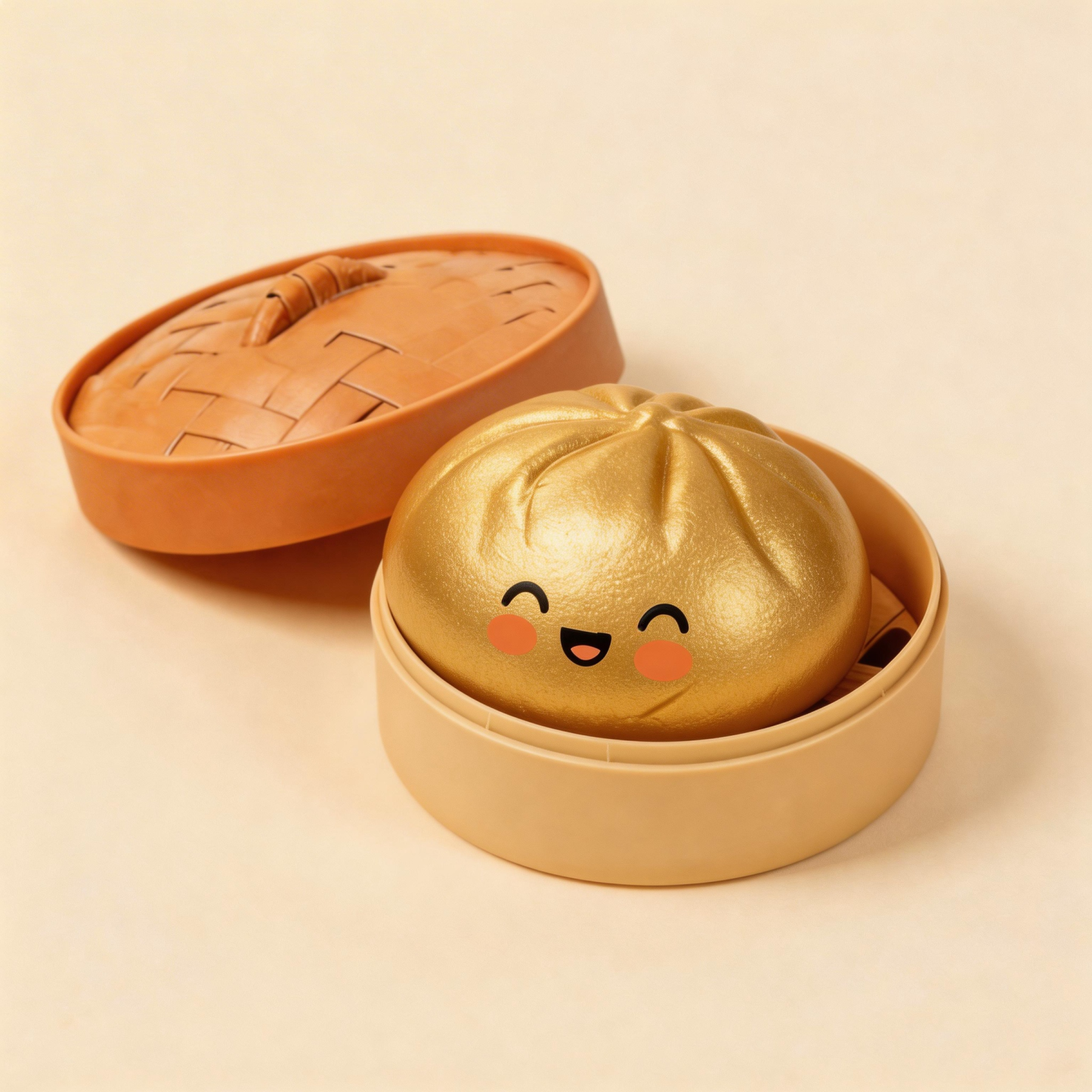 Glitter Dumpling Squishy Toys Steamed Bun Sensory Stress Relief Ball Novelty Desk Soft Squeeze Decompression Gift - MyMoonLampAu