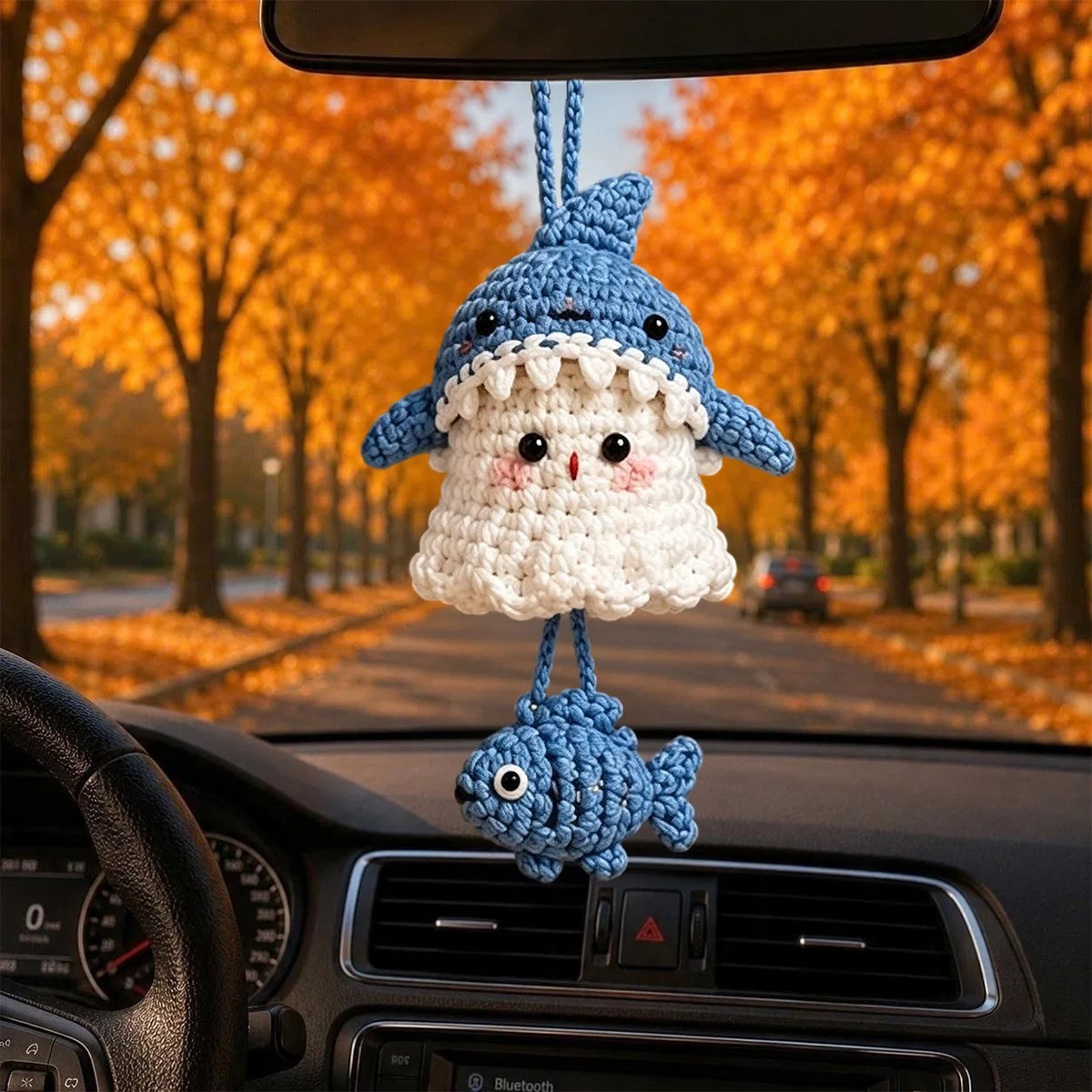 Cute Crochet Ghost Keychain Set - Halloween Decor & Gift for Kids, Teachers, Craft Lovers - MyMoonLampAu