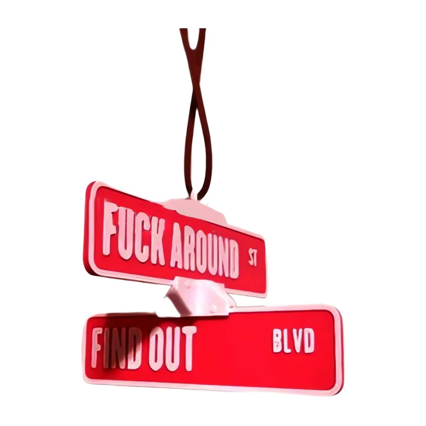 Fuck Around and Find Out Street Sign Hanger 3D Printed Funny Street Warning Sign Decoration - MyMoonLampAu
