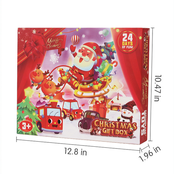 Christmas Countdown Calendar 24 Mini Cars Advent Calendar 2025 Toy Gift for Children - MyMoonLampAu