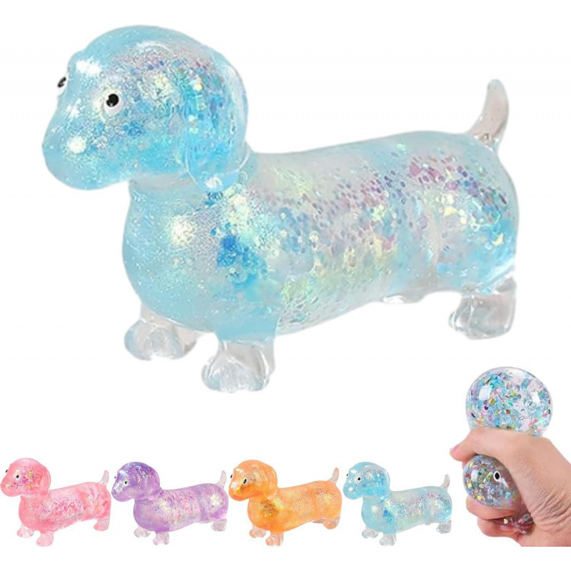 Squishy Dachshund Toy for Stress Relief – Festive Gift for Kids & Adults, Slow Rebound Gel Squeeze Toy - MyMoonLampAu