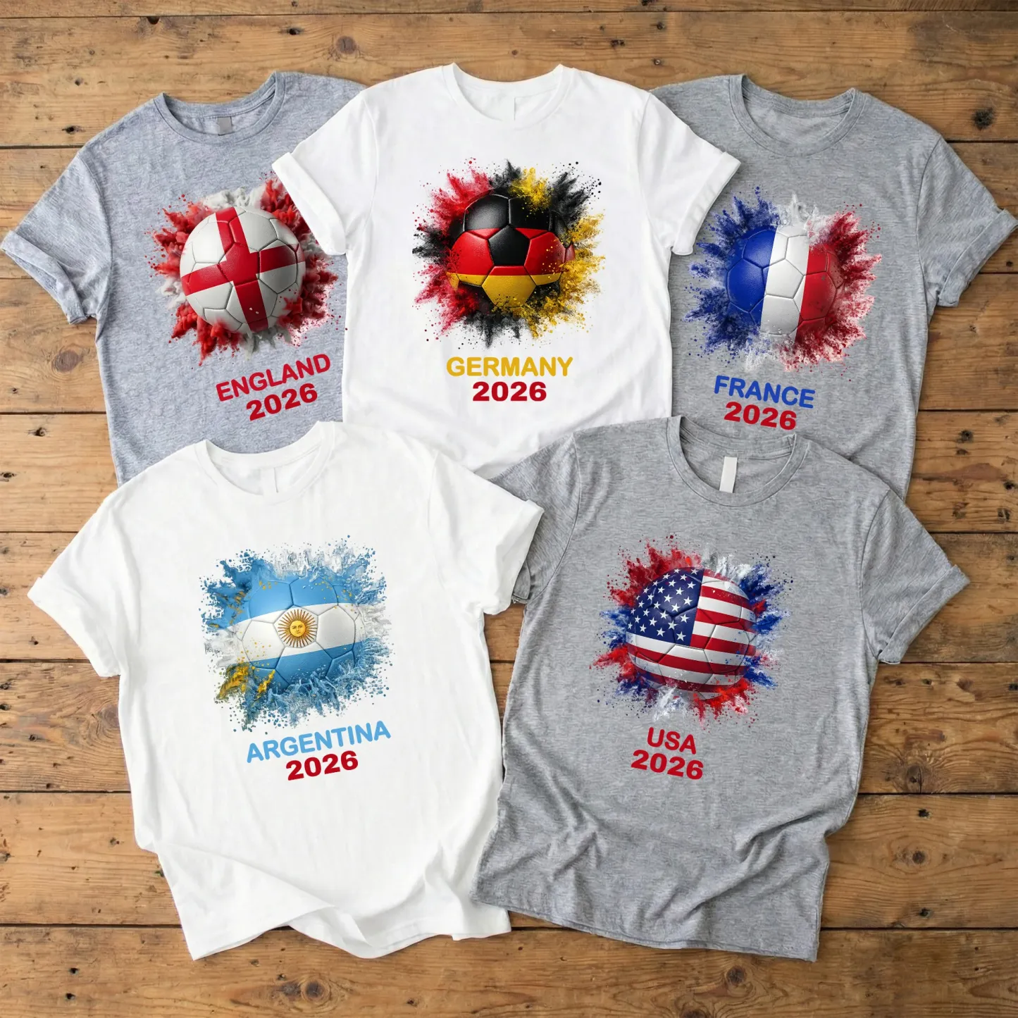 2026 International Football Championship National Flag T-Shirt Global Fans Collection - MyMoonLampAu