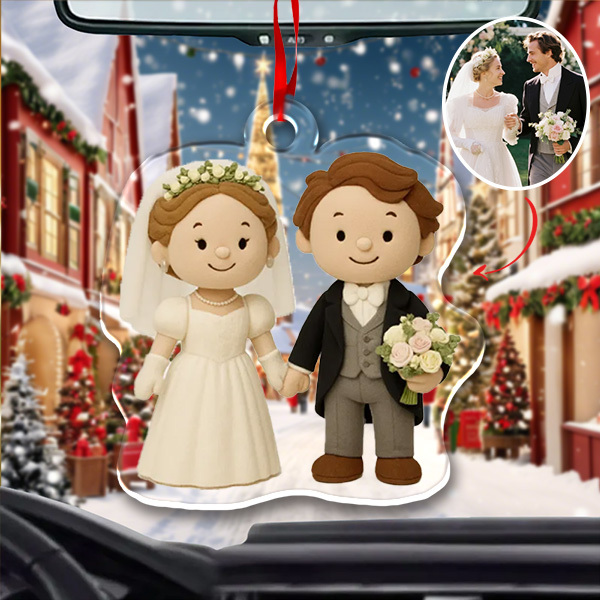 Custom 3d Effects Christmas Ornament Custom Family Face & Name Decor Ornaments Xmas Gifts For Lover For Family - MyMoonLampAu