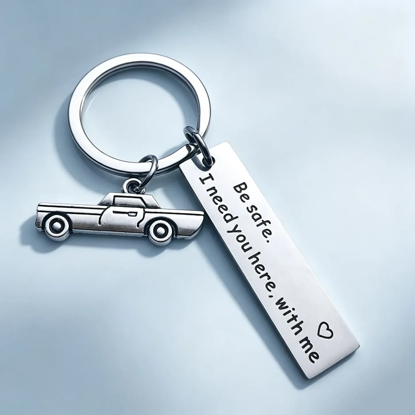 Inspirational Little Reminders Keychain Standard Inspirational Little Reminders Keychain Stainless Steel Dog Tag Gifts for Friends - MyMoonLampAu