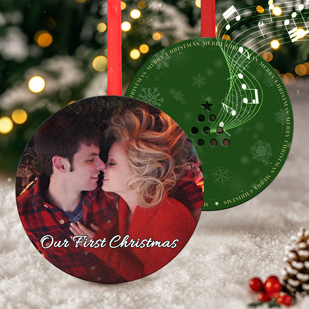 Christmas Ornaments Custom Music and Photo – Play Music, Relive Cherished Memories