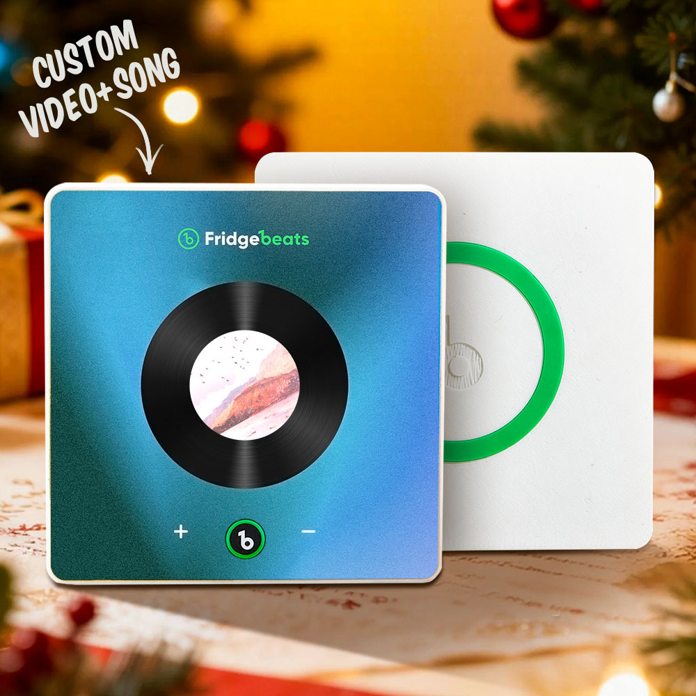 New 6.0 Upgrade Custom Music Fridge Magnets Personalized Video Can Play Songs And Adjust Volume Christmas Gifts - auphotoblanket