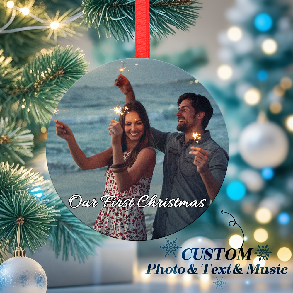 Christmas Ornaments Custom Music and Photo – Play Music, Relive Cherished Memories