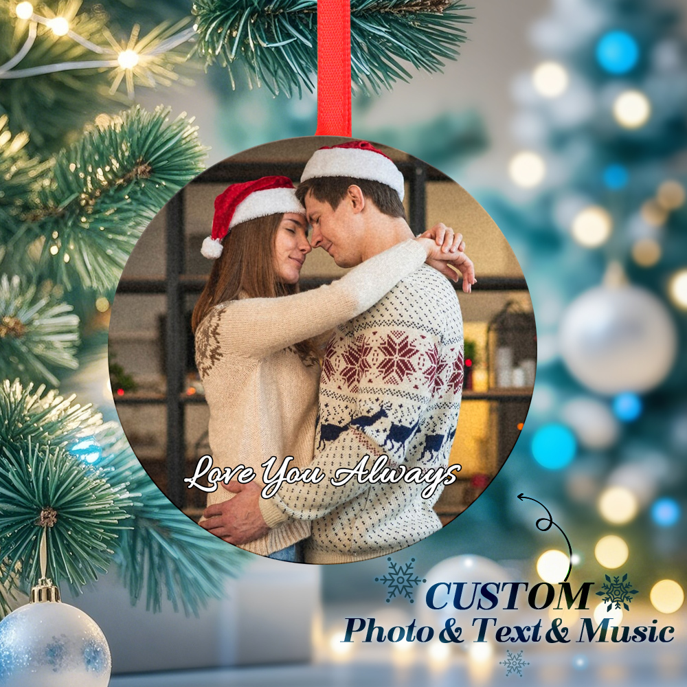 Christmas Ornaments Custom Music and Photo – Play Music, Relive Cherished Memories