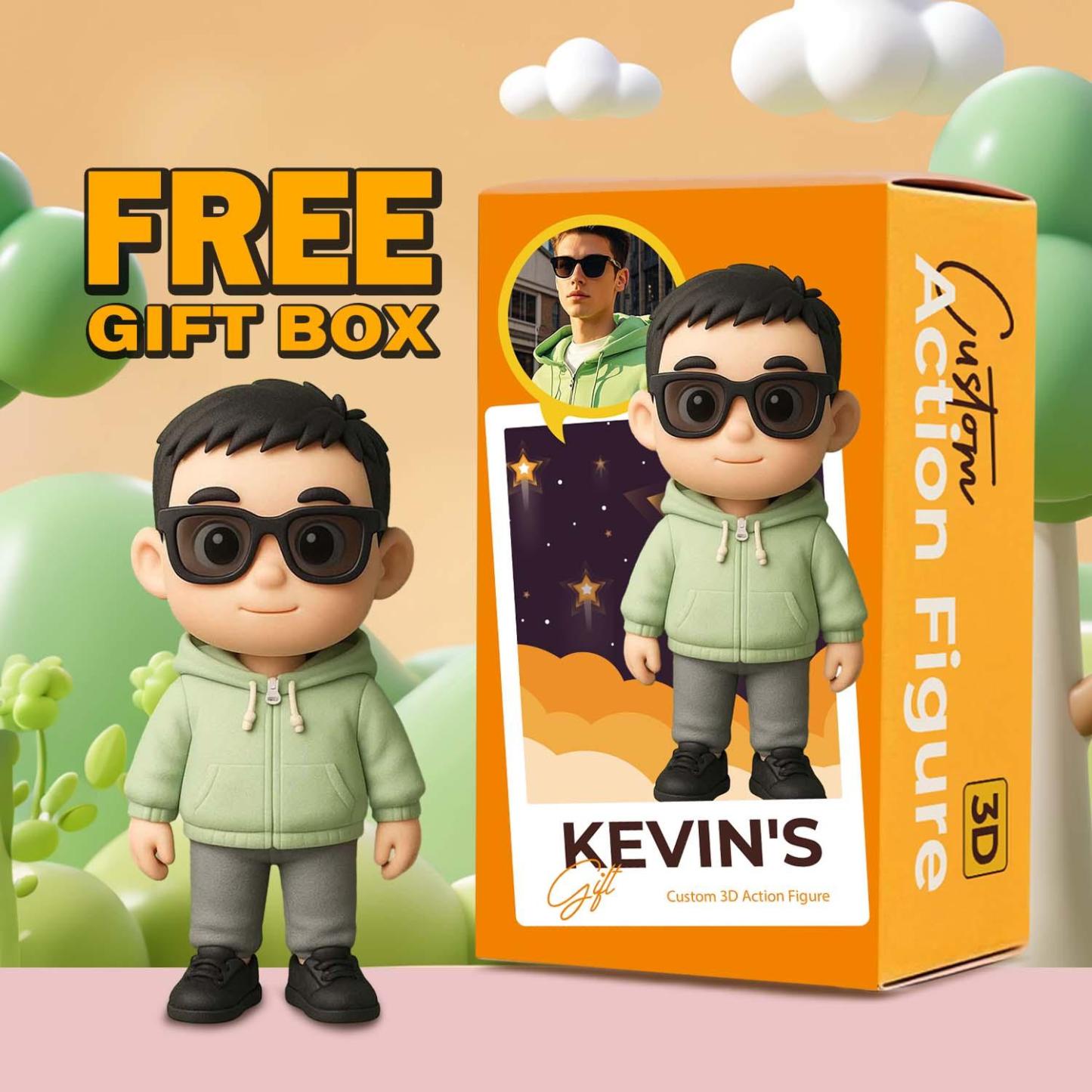 Custom 3D Action Figure From Your Photo Personalized Toy Figure Custom Action Figure Gifts For Him/Her