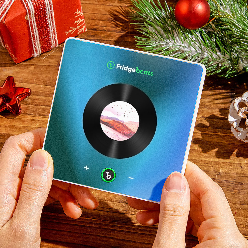 New 6.0 Upgrade Custom Music Fridge Magnets Personalized Video Can Play Songs And Adjust Volume Christmas Gifts - auphotoblanket