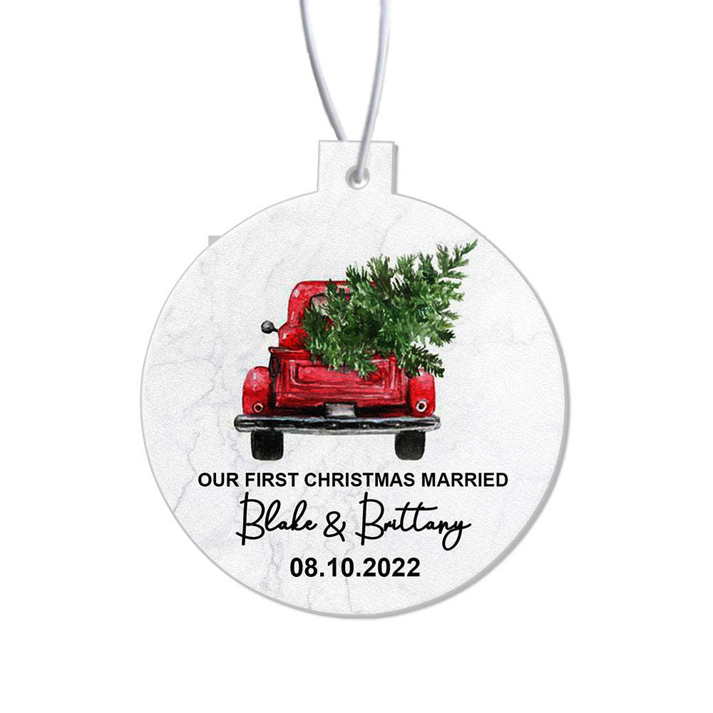 Custom Christmas Car Air Freshener Rearview Mirror Ornament Funny Air Freshener Gifts for Christmas - mycustomtirecover